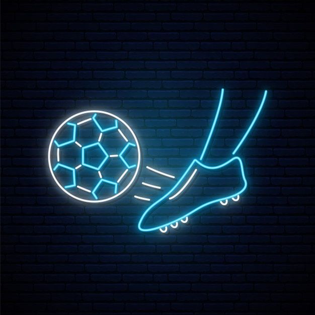 Ball Kick Neon Sign