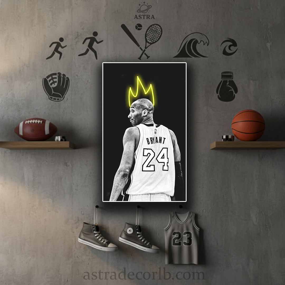 Kobe Bryant Neon Poster