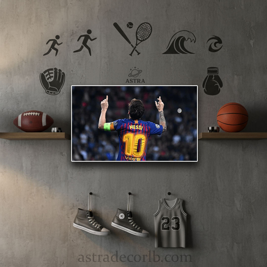 Messi 10 Neon Poster