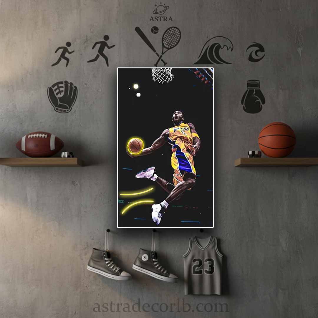 Michael Jordan Neon Poster