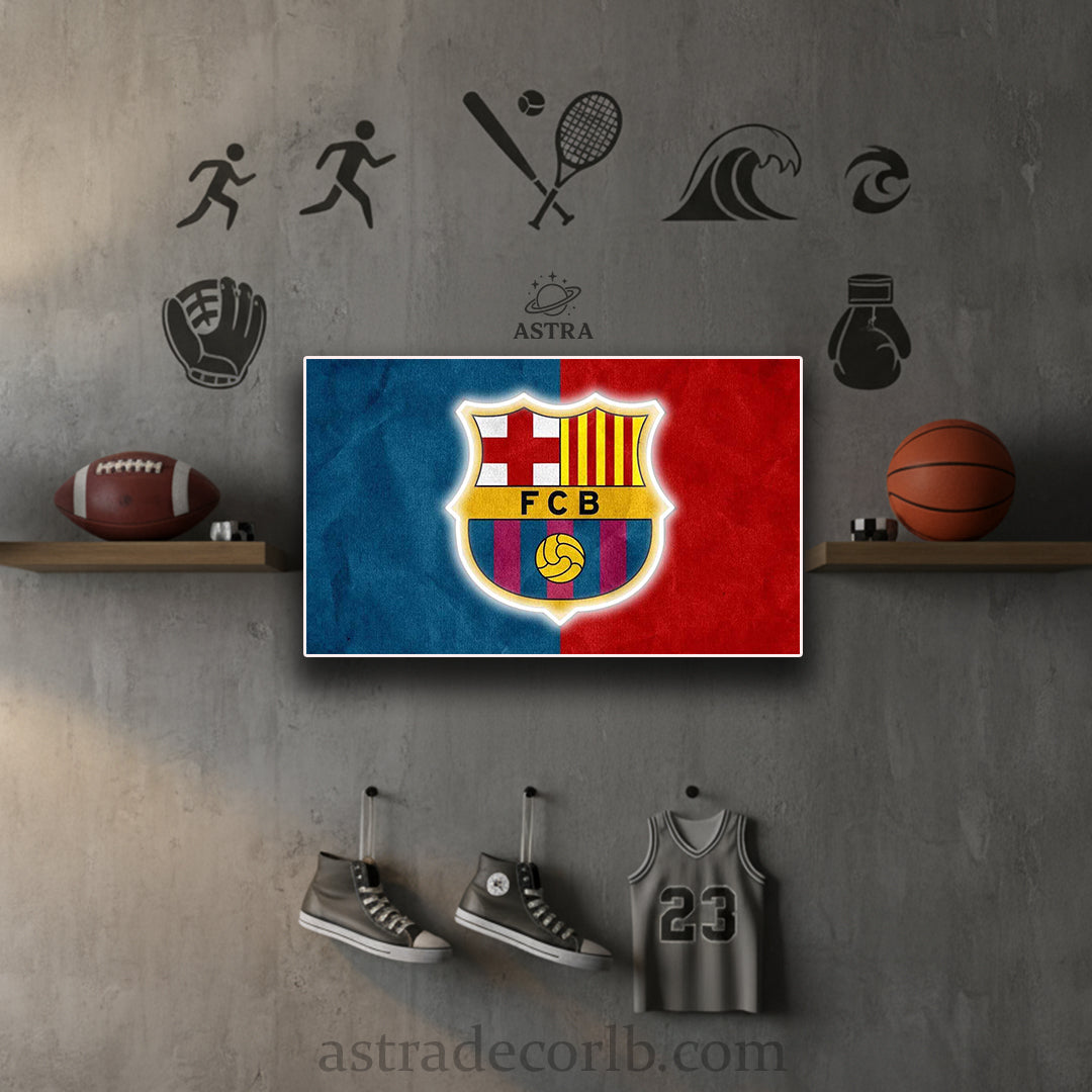 Barcelona Neon Poster